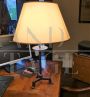 Antique wrought iron studio lamp