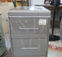 Industrial office chest of drawers in metal from the 1940s