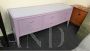 1950s dresser in lilac paint with glass top