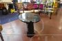 Oval coffee table designed by Angelo Mangiarotti in black Marquina marble