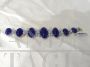 White gold bracelet with diamonds and Tanzanite cabochon