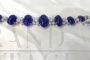 White gold bracelet with diamonds and Tanzanite cabochon