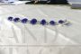 White gold bracelet with diamonds and Tanzanite cabochon