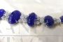 White gold bracelet with diamonds and Tanzanite cabochon