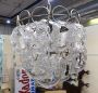 Murano glass chandelier designed by Angelo Mangiarotti for Vistosi