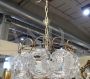 Murano glass chandelier designed by Angelo Mangiarotti for Vistosi