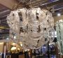 Murano glass chandelier designed by Angelo Mangiarotti for Vistosi