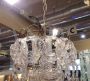 Murano glass chandelier designed by Angelo Mangiarotti for Vistosi