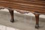 Majestic antique walnut bench from the 18th century