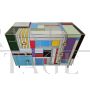 Vintage style design dresser in colored glass