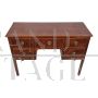 Antique Louis XVI style desk with drawers and inlaid threads         