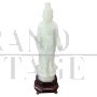 Mid-20th century carved jade Buddha sculpture