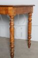 Large antique Louis Philippe table in cherry wood, mid-19th century