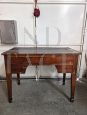 Antique Victorian desk with leather top, 19th century