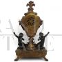 Antique Napoleon III gilt bronze clock - 19th century