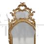 Large Venetian golden mirror in antique Louis XV style