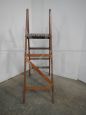 Vintage stepladder in larch wood, Italy 1960s