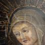 Antique oil on copper painting from the 17th century depicting the Sorrowful Virgin