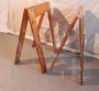 Pair of vintage 1970s freestanding trestles