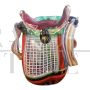 Multicolored Murano glass handbag sculpture by Colizza