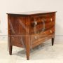 Antique Italian chest of drawers from the 18th century, Directoire period in walnut