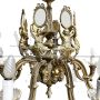 Antique Empire style gilded bronze chandelier, early 1900s