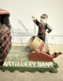 Artillery Bank cast iron piggy bank from the early 1900s