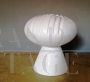 Space age design vase in white ceramic by Enzo Bioli