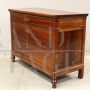 Antique Charles X chest of drawers in walnut from Italy, 19th century