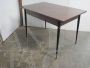 Vintage brown wood effect formica dining table, 1960s