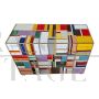 Multicolored Murano glass dresser with four drawers