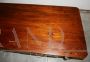 Antique rectangular kitchen table with two drawers