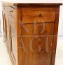 Large antique Louis Philippe sideboard with 3 doors in cherry wood, 1800s