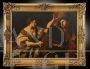 Joseph and Potiphar's wife - Antique oil painting on canvas