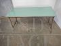 Vintage green formica folding table, 1960s