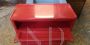 Kartell chest of drawers in red plastic, 1970s