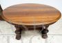 Antique oval extendable table from the French Henry II era