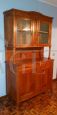 Vintage buffet & hutch cupboard with glass doors, 1950s