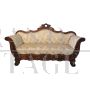 Antique Louis Philippe sleigh sofa, mid 19th century