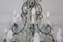 Large antique crystal chandelier from the early 20th century