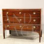 Antique Directoire period dresser in walnut, Italy 18th century      