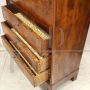 Antique Louis Philippe capuchin secretary chest of drawers in walnut, 19th century Italy