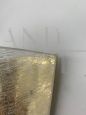 Single wall light in Murano glass and brass signed De Majo