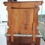 Pair of antique bedside tables from the late 19th century with gray marble top