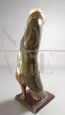 Woman with greyhound, chryselephantine sculpture signed Bertrand