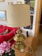 Table lamp by Goffredo Reggiani in brass with lampshade 