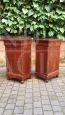 Pair of antique Louis Philippe Capuchin bedside tables with gorge