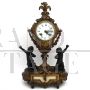 Antique Napoleon III gilt bronze clock - 19th century