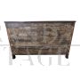 Antique Venetian sideboard from the late 18th century in cherry wood with rounded sides