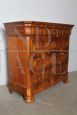 Antique Louis Philippe Capuchin chest of drawers in walnut briar